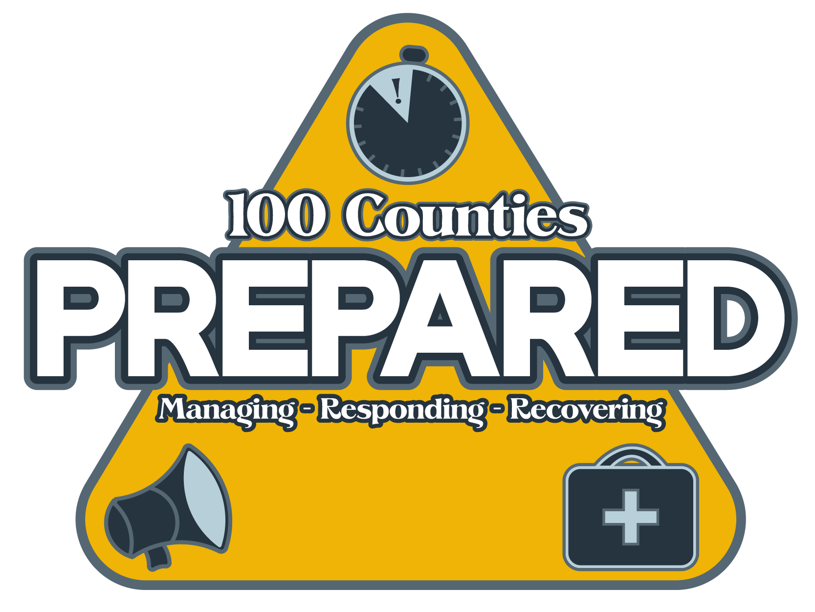 100 Counties Prepared initiative logo
